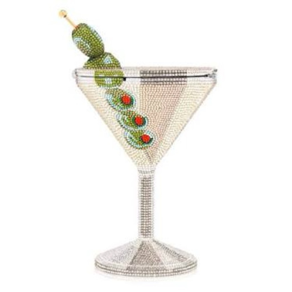 Judith Leiber Olive Martini Clutch Bag